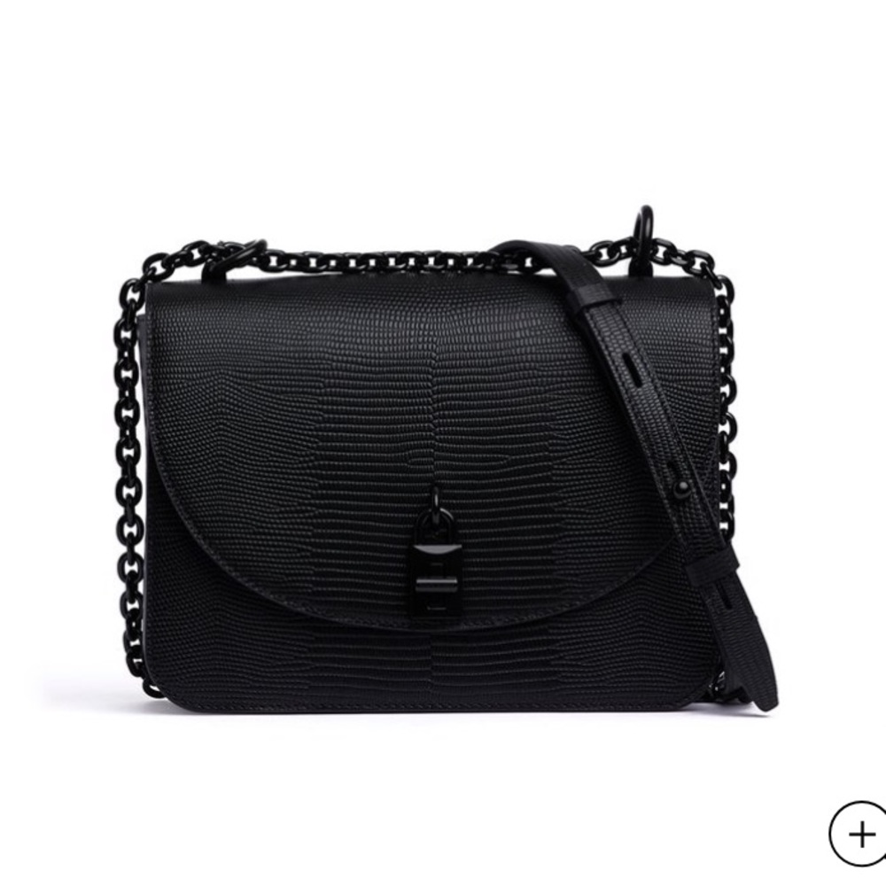 Rebecca Minkoff Love Too Crossbody circa 2020, crossbody black bag